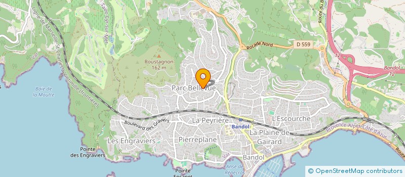 localisation de l'entreprise MARBRI à BANDOL