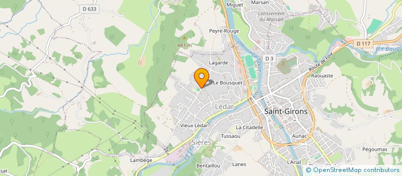localisation de l'entreprise MARBRIERE ARIEGEOISE PYRENEES à MOULIS
