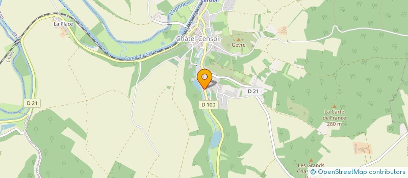 localisation de l'entreprise MARBRIGRANIT à CHATEL-CENSOIR