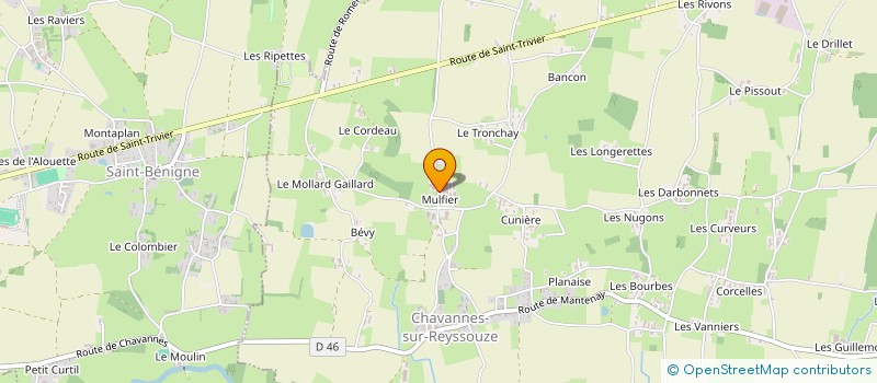 localisation de l'entreprise MARC à CHAVANNES-SUR-REYSSOUZE