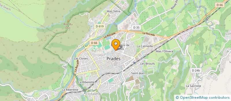 localisation de l'entreprise MARC à PRADES