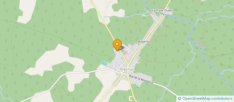 localisation de l'entreprise MARC  PRECHAC