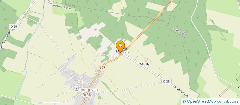 localisation de l'entreprise MARC AUREL  MONTIGNY-LA-RESLE