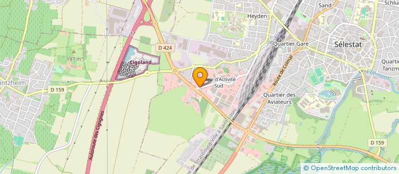 localisation de l'entreprise MARC'AUTO  SELESTAT