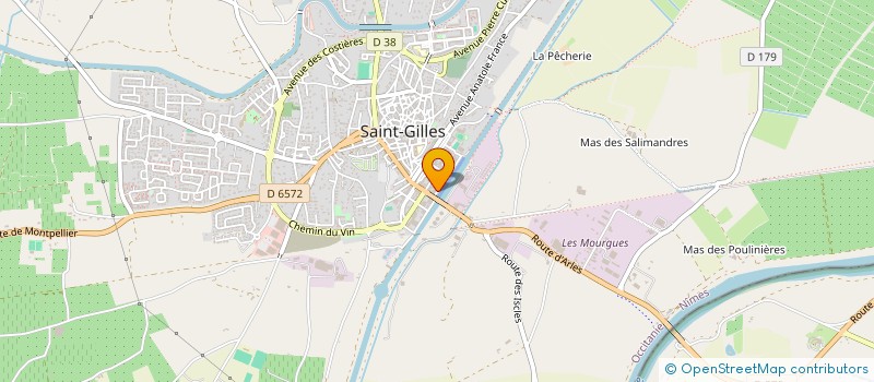 localisation de l'entreprise MARC'AUTOS  SAINT-GILLES