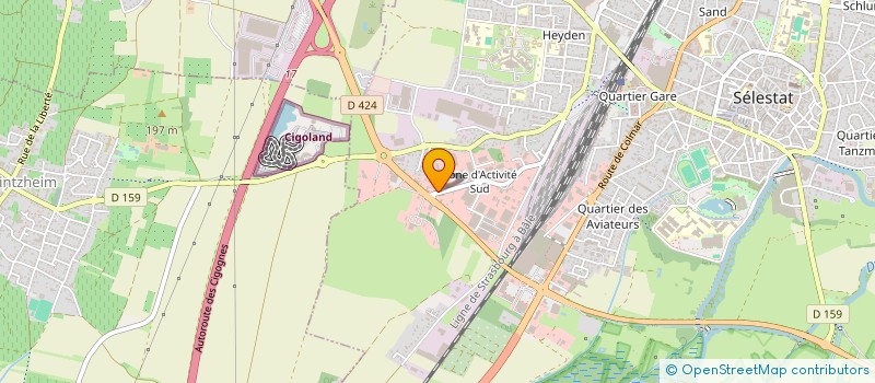 localisation de l'entreprise MARC AUTOS VO  SELESTAT