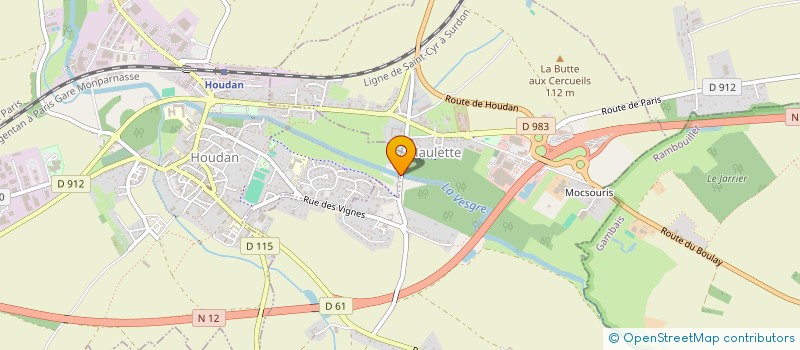 localisation de l'entreprise MARC BAUBION  HOUDAN