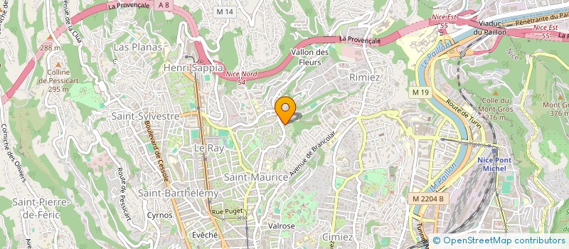 localisation de l'entreprise MARC BERENGER à NICE