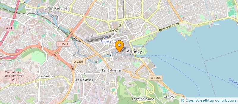 localisation de l'entreprise MARC BOUCHET ET ASSOCIES à ANNECY