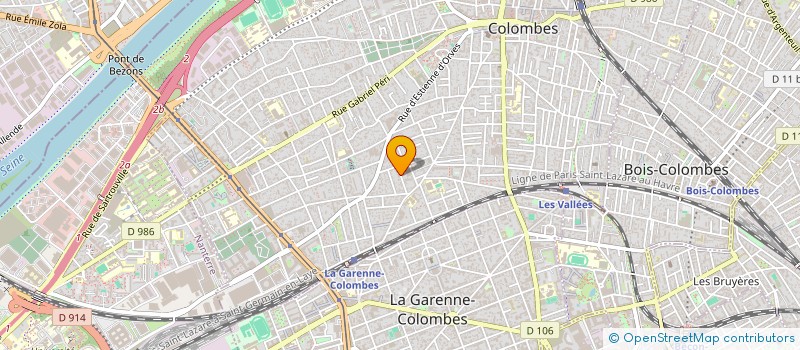 localisation de l'entreprise MARC & BRANDON à COLOMBES