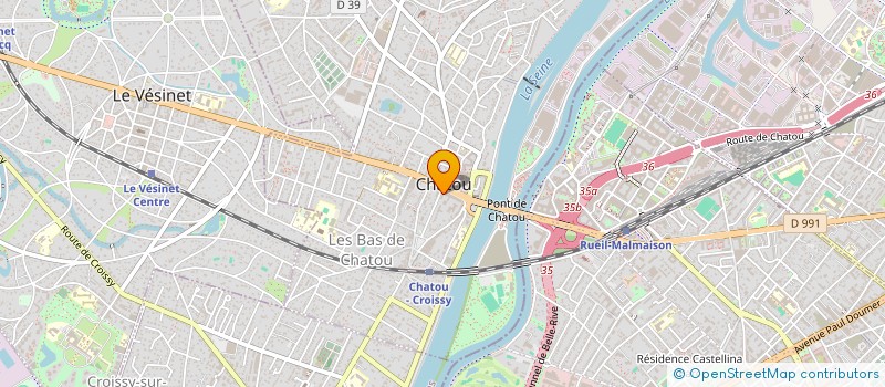 localisation de l'entreprise MARC CARRASCO OPTIQUE à CHATOU