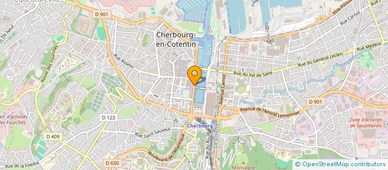 localisation de l'entreprise MARC CLEMENT DE COLOMBIERES ET LAURENT BOULCH AVOCATS  CHERBOURG-EN-COTENTIN