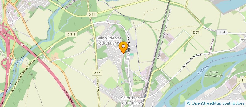 localisation de l'entreprise MARC CORBLIN MACONNERIE  SAINT-ETIENNE-DU-VAUVRAY