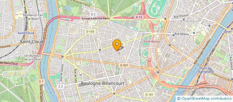 localisation de l'entreprise MARC DELACHAUX HOLDING SA à BOULOGNE-BILLANCOURT