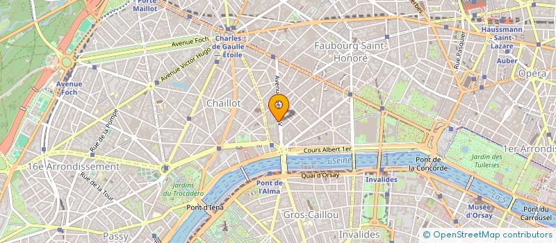localisation de l'entreprise MARC DELACRE PARIS à PARIS