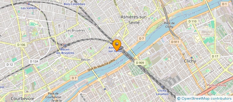 localisation de l'entreprise MARC DUEE INTERNATIONAL à ASNIERES-SUR-SEINE
