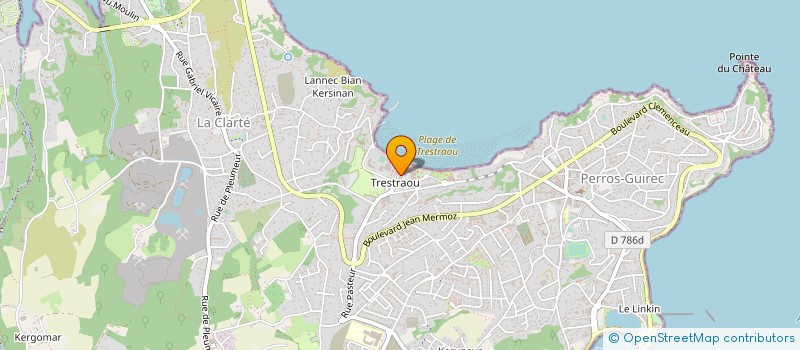 localisation de l'entreprise MARC ELIE L'ELEPHANT ROSE  PERROS-GUIREC