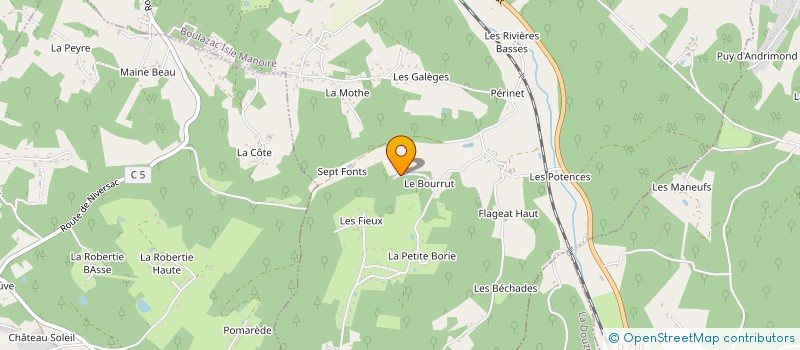 localisation de l'entreprise MARC ET FILS à BASSILLAC ET AUBEROCHE
