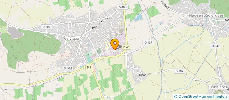 localisation de l'entreprise MARC ET GABRIELLE  CALVISSON