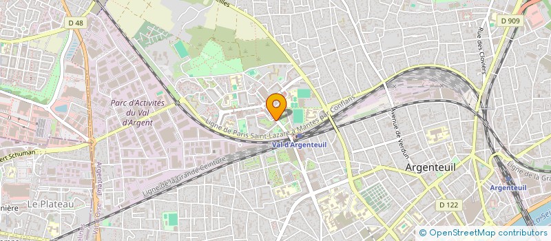 localisation de l'entreprise MARC FRANCE à ARGENTEUIL