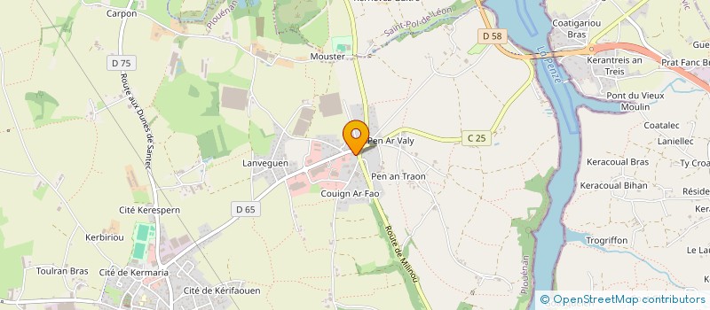 localisation de l'entreprise MARC GUEGUEN à PLOUENAN