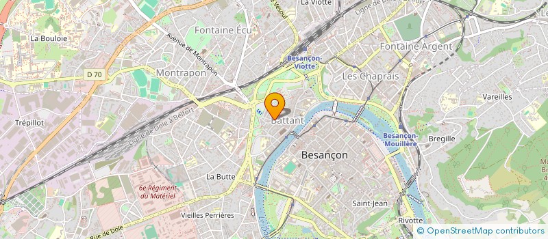 localisation de l'entreprise MARC LE FRANC  BESANCON