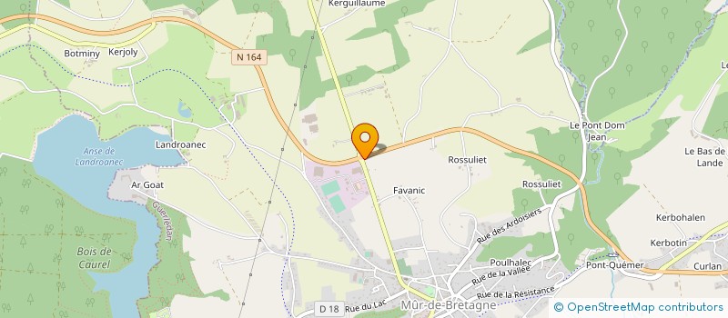 localisation de l'entreprise MARC LE GOFF SERVICES PAYSAGE  GUERLEDAN