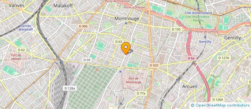 localisation de l'entreprise MARC NICOLAS ARCHITECTURES  MONTROUGE