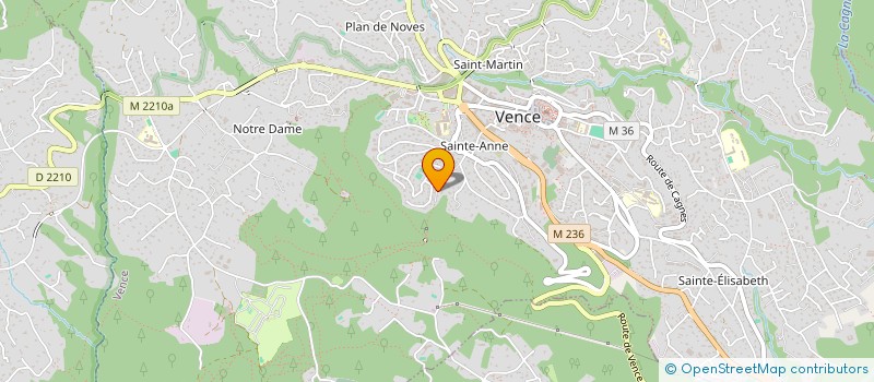 localisation de l'entreprise MARC PASSALBONI ET FILS BATIMENT à VENCE