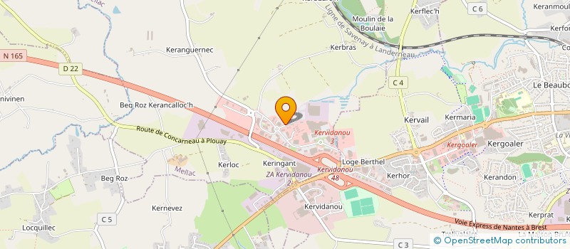 localisation de l'entreprise MARC RABAUD PLAQUISTE à MELLAC