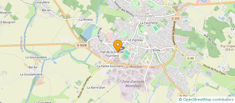 localisation de l'entreprise MARC RONDEAU INVESTISSEMENT à POUZAUGES