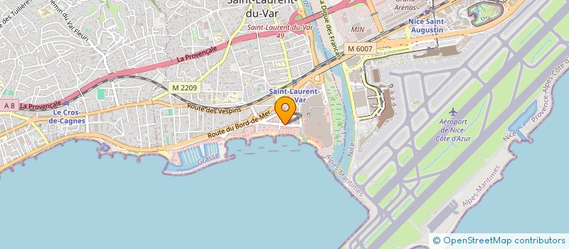 localisation de l'entreprise MARC SOURD DIFFUSION à SAINT-LAURENT-DU-VAR