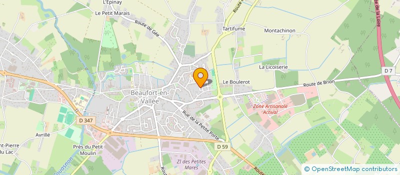 localisation de l'entreprise MARC TERRIER  BRISSAC LOIRE AUBANCE