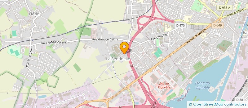 localisation de l'entreprise MARC TI  LA SENTINELLE