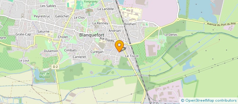localisation de l'entreprise MARCA à BLANQUEFORT