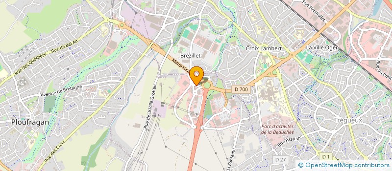 localisation de l'entreprise MARCADE à TREGUEUX
