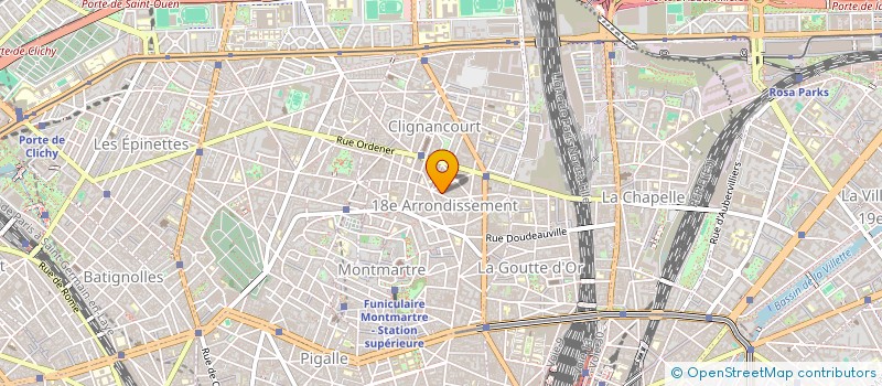 localisation de l'entreprise MARCADET DIFFUSION  PARIS