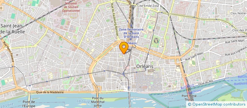 localisation de l'entreprise MARCADET SPORT à ORLEANS