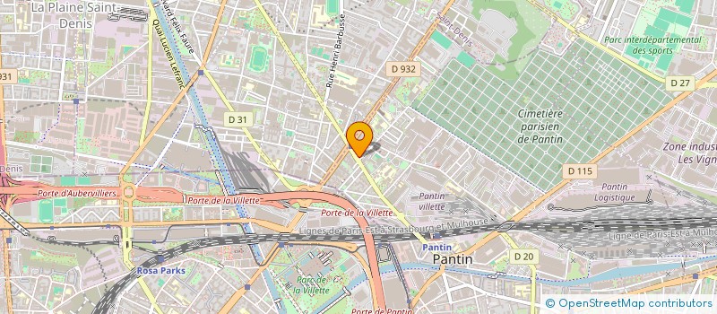 localisation de l'entreprise MARCADIS à PANTIN