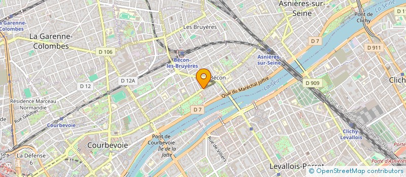 localisation de l'entreprise MARCAZOR CONSEIL à COURBEVOIE