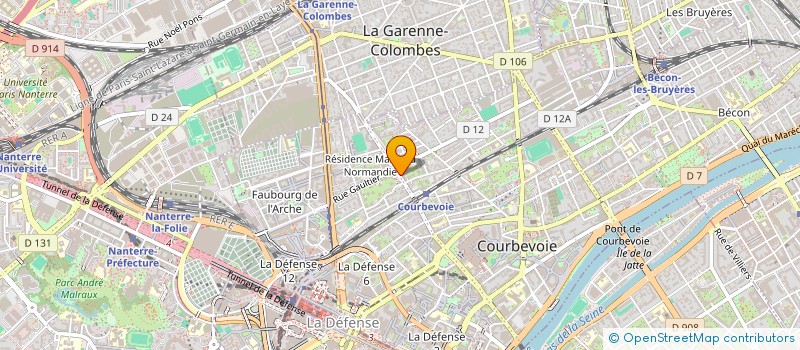 localisation de l'entreprise MARCEAU 2040 à COURBEVOIE