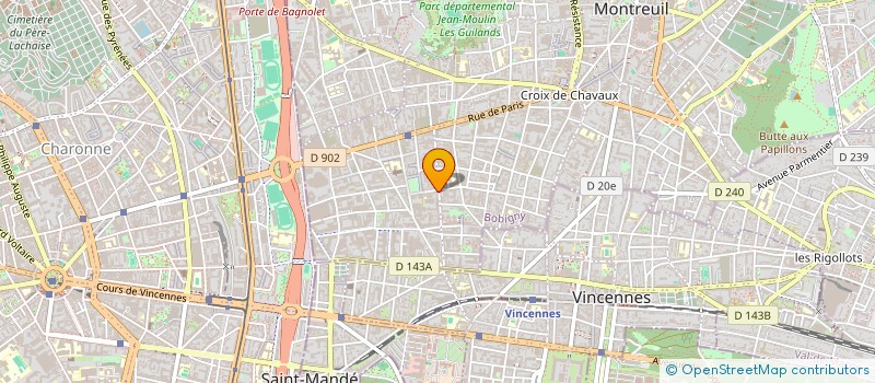 localisation de l'entreprise MARCEAU à MONTREUIL