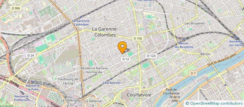 localisation de l'entreprise MARCEAU à COURBEVOIE