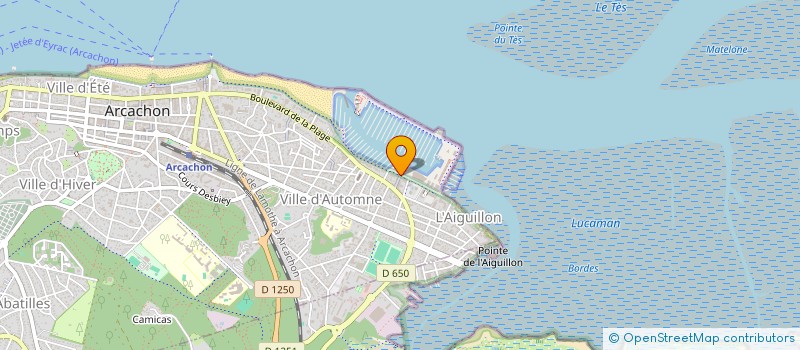 localisation de l'entreprise MARCEAU 54  ARCACHON