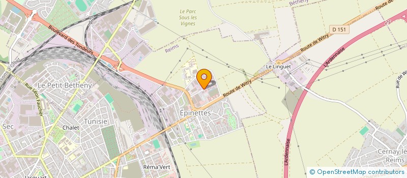 localisation de l'entreprise MARCEAU  REIMS