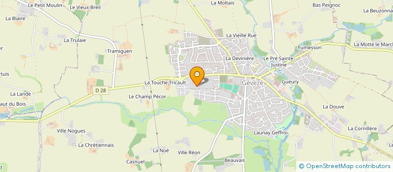 localisation de l'entreprise MARCEAU COURBEVOIE COUAPEL  GEVEZE