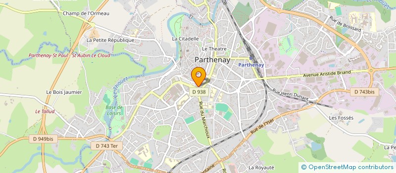 localisation de l'entreprise MARCEAU GEOBIOLOGIE  PARTHENAY