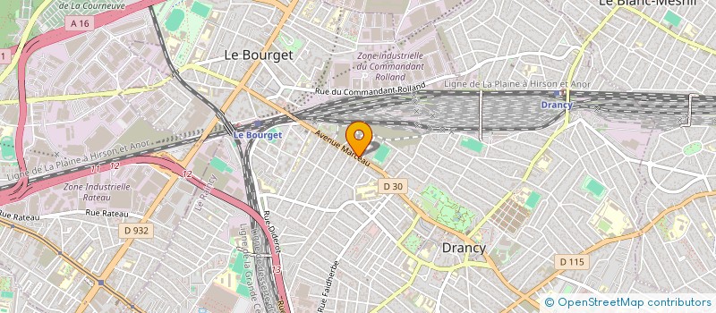 localisation de l'entreprise MARCEAU INFORMATIQUE à DRANCY