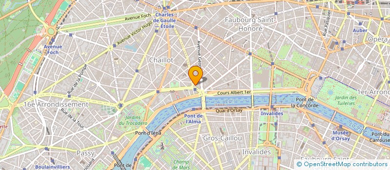 localisation de l'entreprise MARCEAU MARINE à PARIS