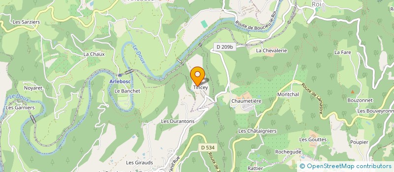 localisation de l'entreprise MARCEAU TP  ARLEBOSC